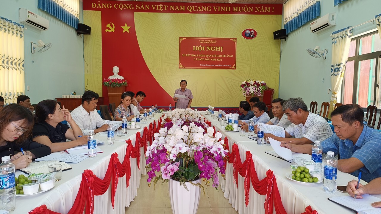 Hội nghị sơ kết hoạt động Ban Chỉ đạo thực hiện Đề án 61, 6 tháng đầu năm 2024
